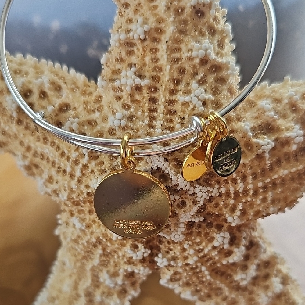 Alex and Ani Gold and Silver Expandable Charm Bracelet - Picture 3 of 3